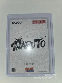 Naruto Kayou Serialized Promo Card Naruto Uzumaki /999 - Image 2