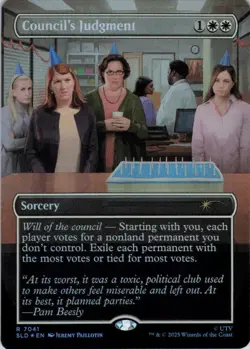 MTG Council's Judgment (7041) | NM Foil | Secret Lair The Office {SLD} - Image 2