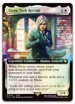 Elena, Turk Recruit (Extended Art) #133 (Foil) (NM) Final Fantasy FIC Magic MTG - Image 1