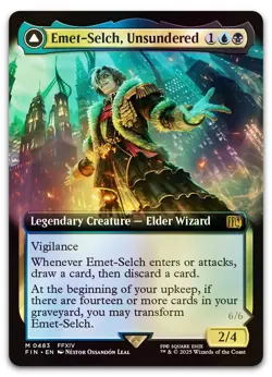 Emet-Selch, Unsundered (Extended Art) #483 (Foil) NM Final Fantasy FIN Magic MTG - Image 1