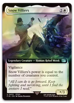 Snow Villiers (Extended Art) #432 (Foil) (NM) Final Fantasy FIN Magic MTG - Image 1