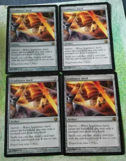 MTG Scars of Mirrodin SEMBLANCE ANVIL Set Of 4 Rare Artifacts - Image 1