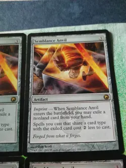 MTG Scars of Mirrodin SEMBLANCE ANVIL Set Of 4 Rare Artifacts - Image 3