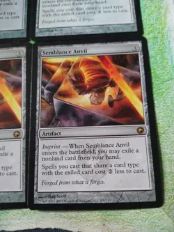 MTG Scars of Mirrodin SEMBLANCE ANVIL Set Of 4 Rare Artifacts - Image 5