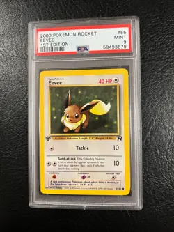 2000 Pokemon Rocket #55 - Eevee - Mint - 1st Edition - PSA 9! - Image 2