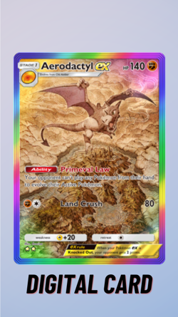 Aerodactyl EX Rainbow Mythical Island Pokemon TCG Pocket 2 Star ⭐⭐ (English) - Image 1