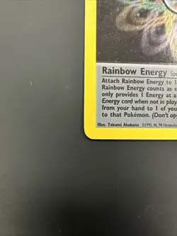 Pokemon TCG Rainbow Energy Holo Rare Card 17/82 Team Rocket Series See Pictures - Image 4