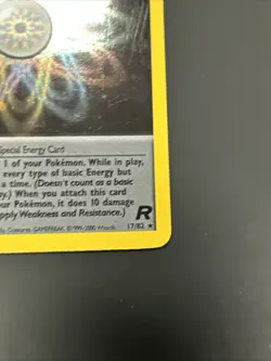 Pokemon TCG Rainbow Energy Holo Rare Card 17/82 Team Rocket Series See Pictures - Image 5