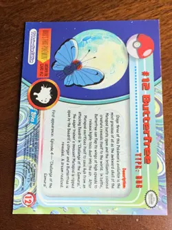 1999 Topps Pokemon TV #12 Butterfree B Silver Foil FREE COMBINED SHIP - Image 2