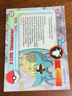 2000 Topps Pokemon TV #139 Omastar Foil Animation Series 3 FREE COMBINED SHIP - Image 2