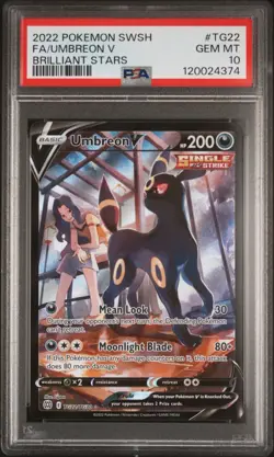 Umbreon V Full Art - 2022 Pokemon Brilliant Stars - PSA 10 Gem Mint - Image 1