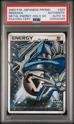 PSA AUTO 10 MODUWA SKETCH DIALGA METAL ENERGY PROMO 2009 JAPANESE POKEMON - Image 1