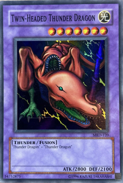 Twin-Headed Thunder Dragon MRD-EN120 | Metal Raiders | Super Rare | Yu-Gi-Oh! - Image 1
