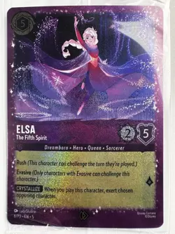 Elsa - The Fifth Spirit 6/P3 - Disney Lorcana Promo Holo Amethyst Rush SEALED - Image 1