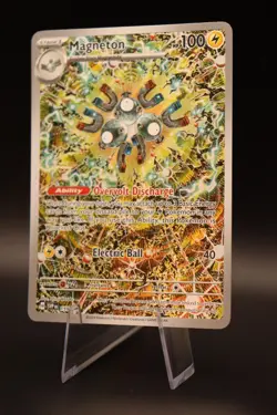 Magneton SVP 159 Black Star Promo Holo Card Surging Sparks, Pokemon TCG Full Art - Image 4