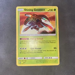 Pokemon Card TCG Shining Genesect Holo Card 9/73 Shining Legends Series 2017 - Image 1