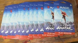 Magic The Gathering Avatar 14-Card Sleeved Play Booster Lot of 12 - Image 1