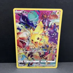 Pokemon TCG Pikachu Crown Zenith Alternative Art Holo Card 160/159 - Image 1