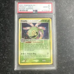 Pokemon Card PSA 10 Mint Cradily EX Power Keeper 2007 Holo 7/108 - Image 1