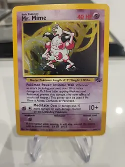 Mr. Mime - 6/64 - Pokemon Jungle Unlimited Holo Rare Card WOTC - Image 1