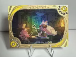 Pokemon Daway Studios Metal Diamond Card - Tinkaton/ Tinkatuff - Fan Art Card - Image 1