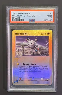 Vintage Pokemon Card - EX Dragon Magnemite #62/97 Reverse Holo PSA 9 English - Image 1