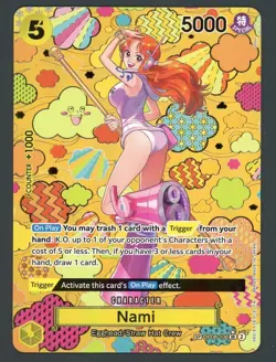 LP Nami (SP) OP09 Emperors in the New World OP08-106 EN One Piece Card B13 - Image 1