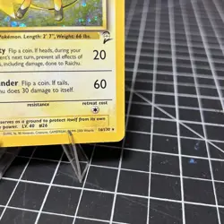 (NM-) Raichu Holo #16/130 2000 Base Set 2 Vintage Pokemon Card - Image 4