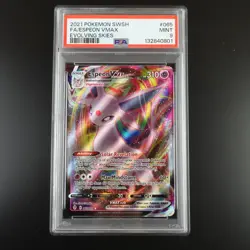 PSA 9 Espeon Vmax 065/203 Pokemon Evolving Skies Full Art Graded Card - Image 1