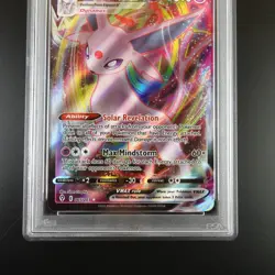 PSA 9 Espeon Vmax 065/203 Pokemon Evolving Skies Full Art Graded Card - Image 3