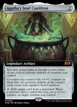 MTG - Agatha's Soul Cauldron - Fanart Extended Wilds of Eldrains EDH / Playtest - Image 1