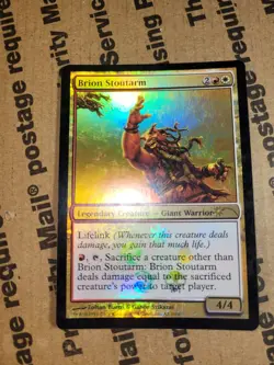 MTG - Brion Stoutarm * FOIL * LP 2008 Wal Mart Promo Magic the Gathering EDH - Image 2