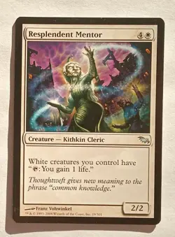 Magic MTG - Resplendent Mentor - Shadowmoor - NM - Image 1