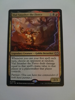 Vial Smasher the Fierce NM/M Duskmourn Commander MTG MAGIC THE GATHERING - Image 1