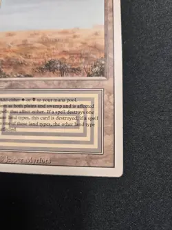 Scrubland Dual Land Revised 3rd Edition Magic The Gathering LP - Image 3