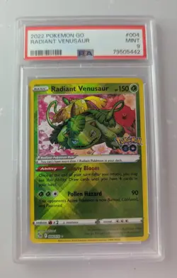 Pokemon Go Radiant Charizard 9 Blastoise 10 Venusaur 9 PSA Graded - Image 2