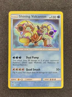 Pokemon Shining Volcanion Shining Legends 27/73 *LP* SM Shiny Holo Rare - Image 1