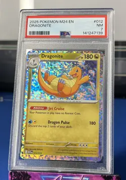 2025 POKEMON M24 EN-MCDONALD'S COLLECTION #012 DRAGONITE PSA 7 - Image 1