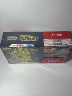Pokemon Surging Sparks Elite Trainer Box Booster Bundle Costco 2-Pack SEALED New - Image 2