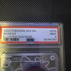 2024 POKEMON SFA EN-SHROUDED FABLE ILLUSTRATION RARE #079 BEWEAR PSA 9 - Image 5