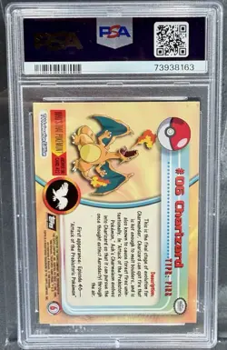 Pokemon 1999 TOPPS T.V. Charizard Foil PSA 6 (588) - Image 2