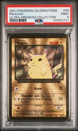 2021 CHARIZARD #4 PIKACHU #58 POKEMON UPC CELEBRATIONS METAL PSA 9 SEQUENTIAL - Image 2
