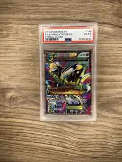 2015 Pokemon XY Primal Clash Full Art Primal Kyogre Ex 149/160 #149 Psa 4 - Image 1