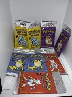 1999 pokemon base set 2. All arts x2 8 total packs - Image 1