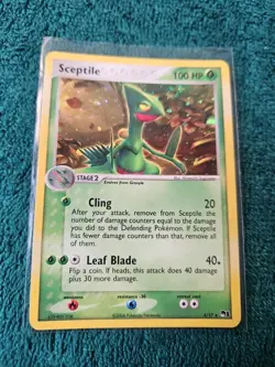 Sceptile 4/17 - Pop Series 1 Holo Rare Pokemon TCG LP - Image 2