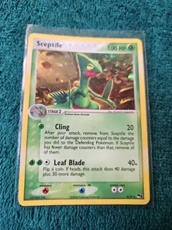 Sceptile 4/17 - Pop Series 1 Holo Rare Pokemon TCG LP - Image 4