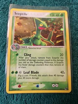 Sceptile 4/17 - Pop Series 1 Holo Rare Pokemon TCG LP - Image 5