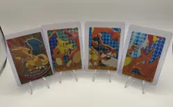 Pokemon Topps 1999 Charizard Holo and three Charizard pocket monsters prisms - Image 1