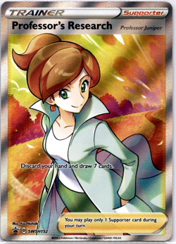 Pokemon TCG Professor's Research SWSH152 Sword & Shield Promo Full Art Holo NM - Image 1