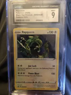 Rayquaza Pokemon Black Star Promos Cosmos Holo Mint 9 [CGC] - Image 1